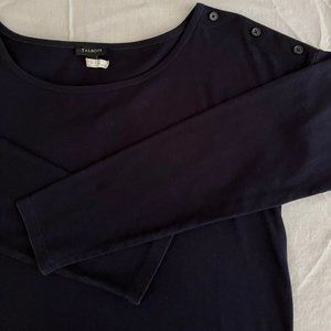 Talbots Navy Knit Long Sleeved Lady's Pullover